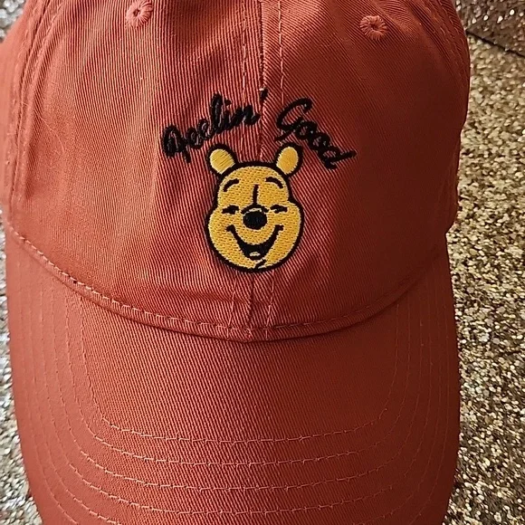 Disney Winnie The Pooh Dark Orange Cap Brand New - Picture 2 of 5